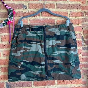 Camo Mini Skirt
